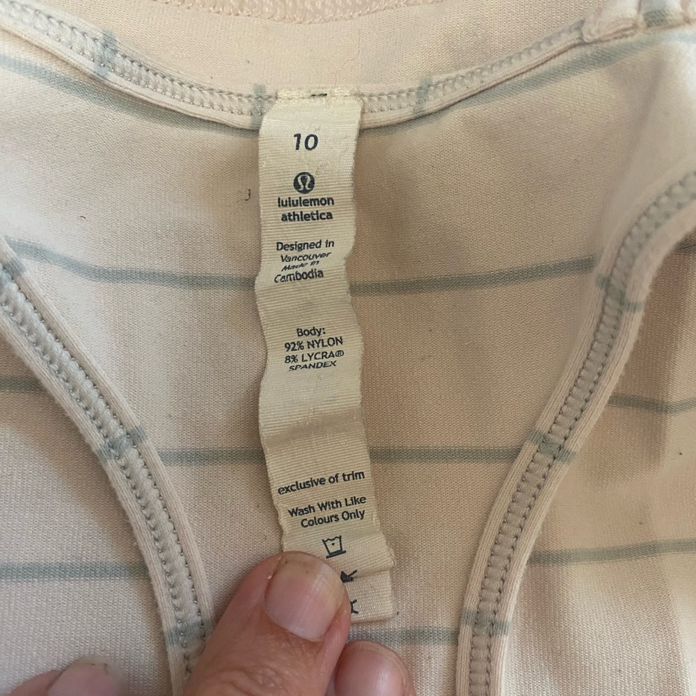 Lululemon CRB tank. Size 10. EUC - Picture 5 of 5